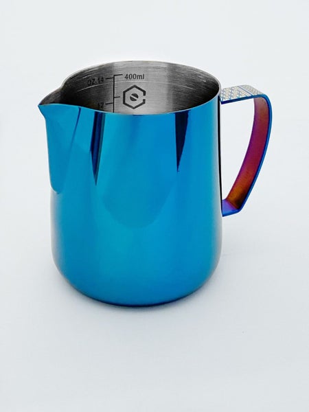 COFFEE TECH Milk Jug 400ML - Blue Carousel 1