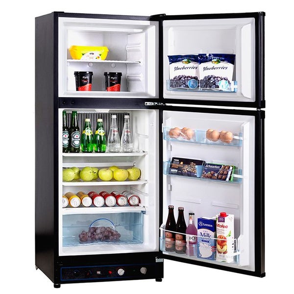 Challenger 185L Gas Fridge/Freezer:2-way LPG/240V Carousel 3