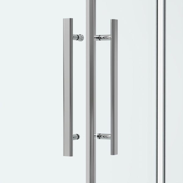 2 Meter HEIGHT 800mm Double Sliding Doors Square Shower Carousel 3