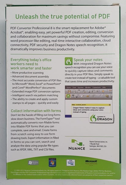 Nuance PDF Converter Professional 8 Software DVD-ROM Carousel 2