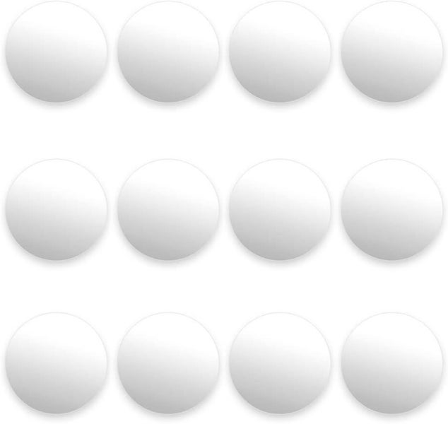 12 Pack Of Smooth White Foosballs For Standard Foosball Tables & Classic Tableto Carousel 1