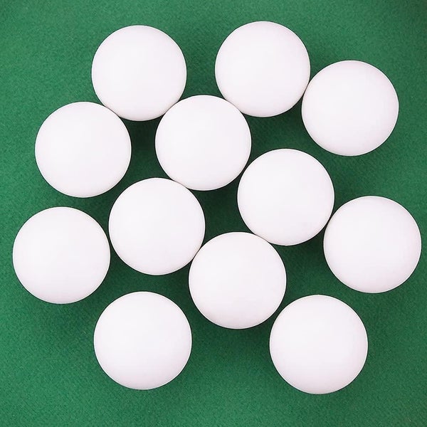 12 Pack Of Smooth White Foosballs For Standard Foosball Tables & Classic Tableto Carousel 2