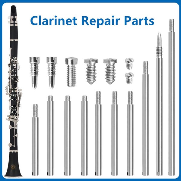 34Pcs Clarinet Repair Tool Kit Maintenance Parts Threaded Rod Screws Carousel 1