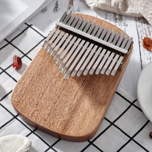 Kalimba 17 Keys, Transparent Acrylic Thumb Piano Single Board Carousel 1