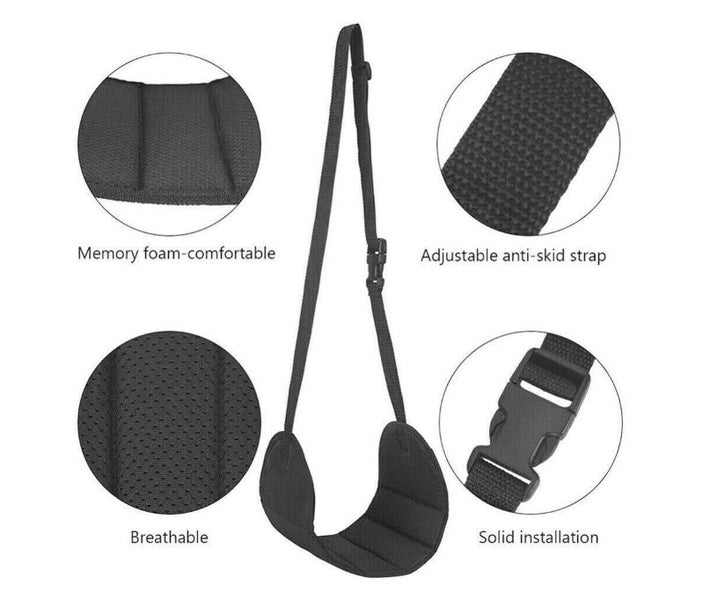 Travel Foot Rest Footrest Leg Pillow Airplane Flight Foam Cushion Sling Hammock Carousel 3