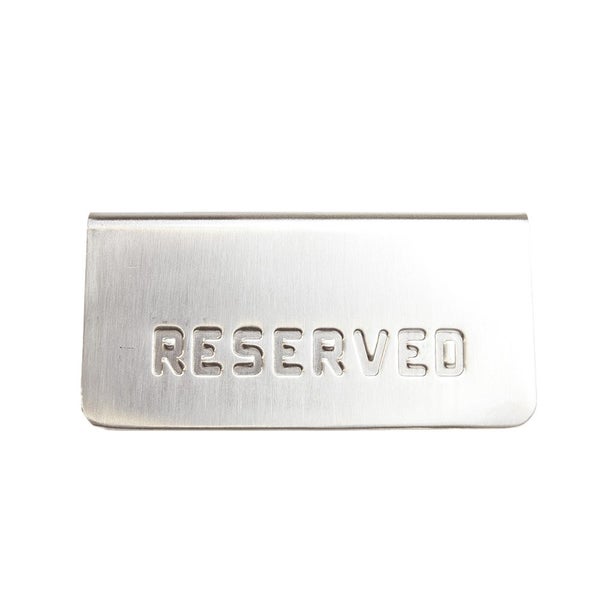 Reserved Signs Stainless Steel A Frame Carousel 1