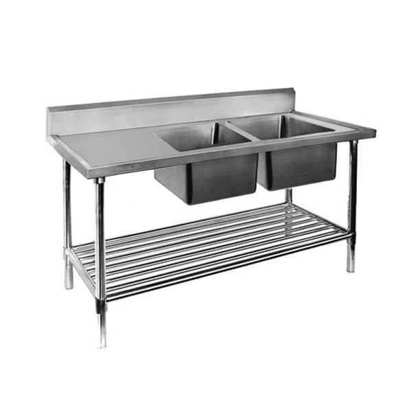 Modular Systems Double Right Sink Bench With Pot Undershelf DSB7-2400R/A Carousel 1