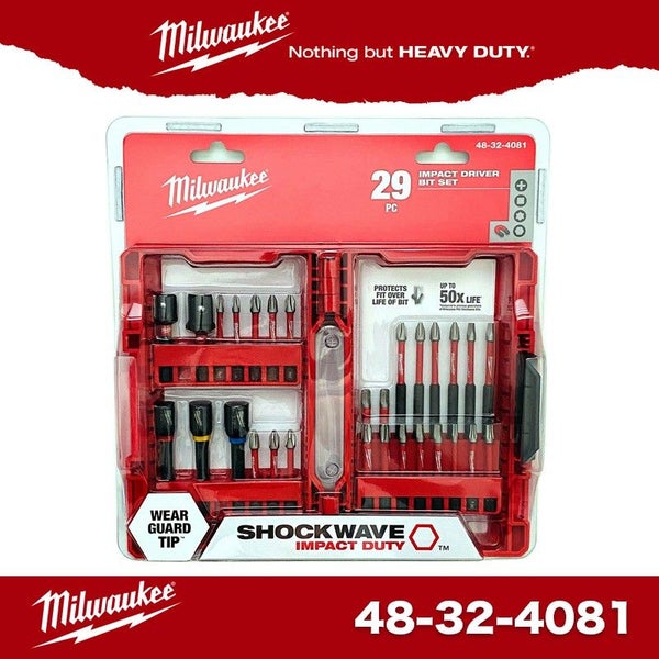 Milwaukee 48324081 29PCS SHOCKWAVE Magnetic Impact Driver Drill Bit Set + Case Carousel 2