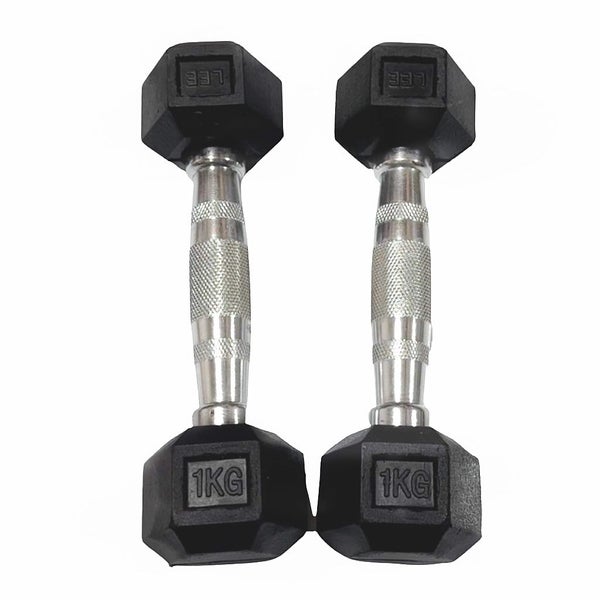 Hex Dumbbells 2 x 1kg Lee Warehouse Carousel 1