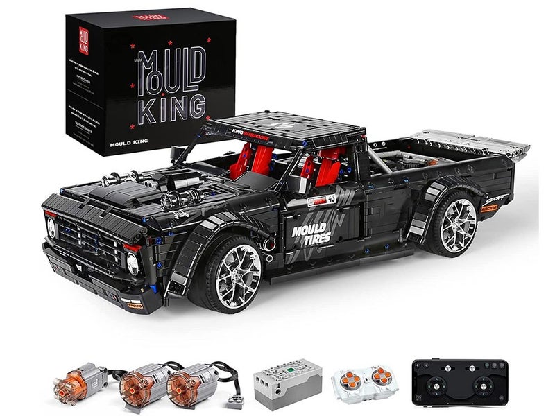 Pickup Truck Building Kits Model 3695 Pieces MOC Building Blocks Remote Control Carousel 1