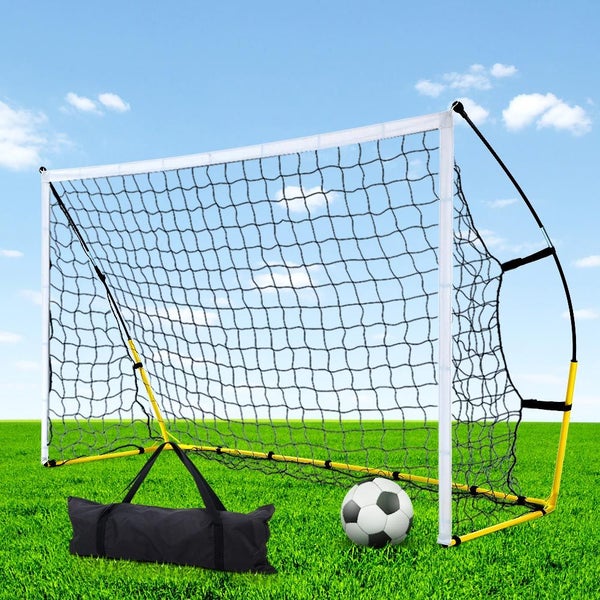 Everfit 2.4m Football Soccer Net Portable Goal Net Rebounder Sports Training Carousel 2