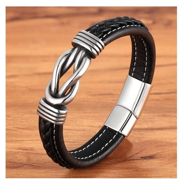 Mens leather bracelet - new Carousel 1