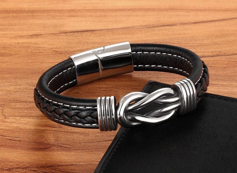 Mens leather bracelet - new Carousel 2