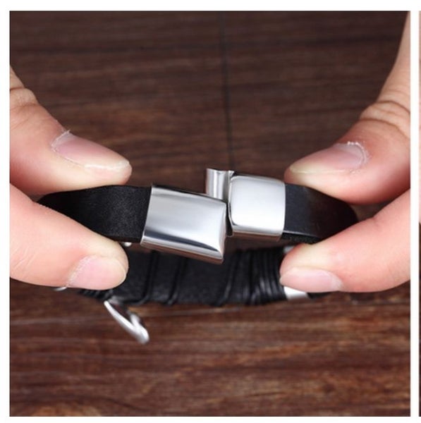 Mens leather bracelet - new Carousel 3
