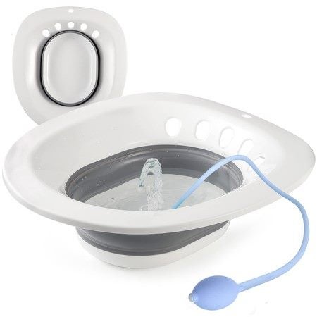 Foldable Toilet Seat Sitz Bath for Hemorrhoids Postpartum Care Carousel 1