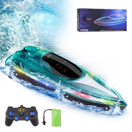 Electric RC Boats for Kids,High Speed Remote Control Boat for Kids Carousel 1