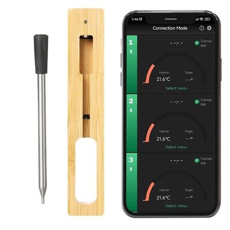 Wireless Bluetooth Meat Thermometer Grill Oven BBQ Kitchen Cooking Carousel 1