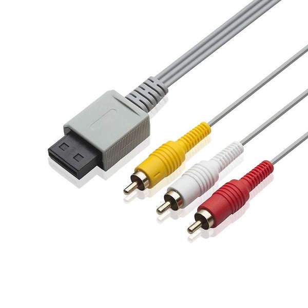 Av Cable For Wii Wii U, 6ft Composite 3 Rca Gold-plated Cable Cord Wire Main 480 Carousel 1