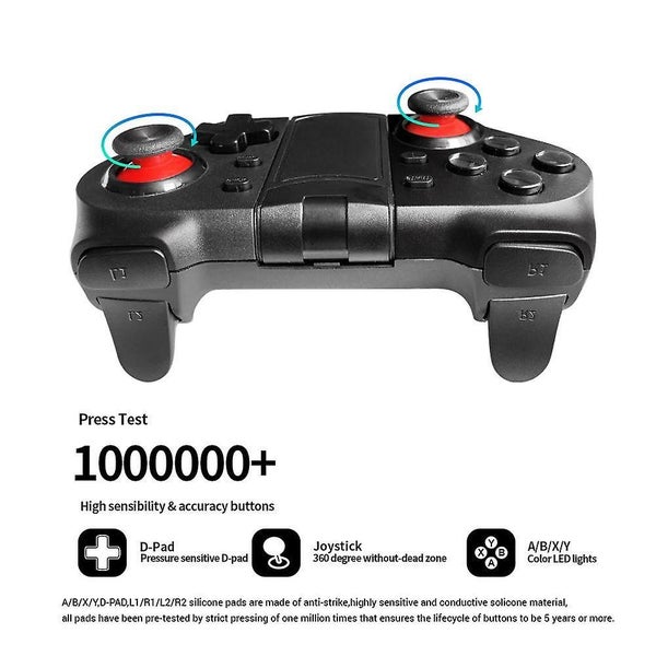 Upgraded Mobile Game Controller, Wireless Bluetooth Gamepad Joystick Multimedia Carousel 5