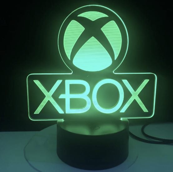 XBOX - 7 Colour 3D Night Light Lamp - Black Base628647347088651115