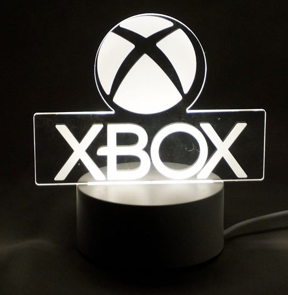 XBOX - 7 Colour 3D Night Light Lamp - Black Base62864734708865111