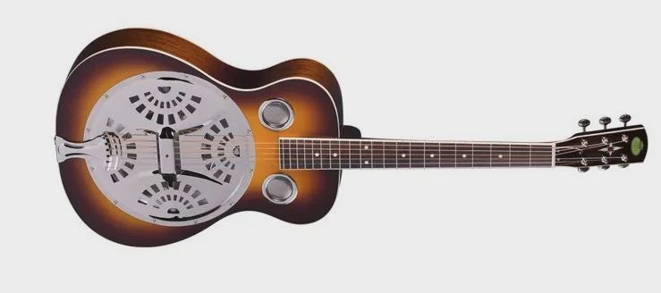 Regal Dobro Spruce Vintage Sunburst Finish w/ Case Carousel 1
