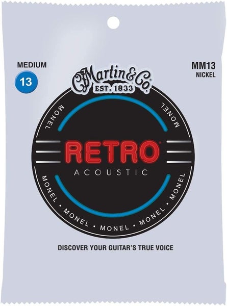 Martin - Retro Nickel Acoustic Guitar Strings - 13/56 Carousel 1