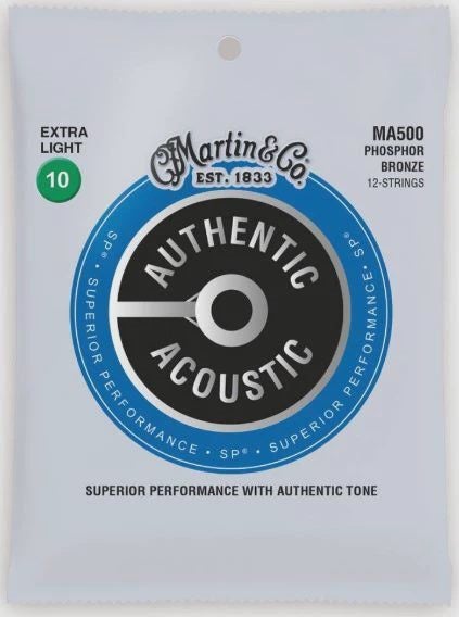 Martin - Authentic Acoustic SP Phosphor Bronze 12 String Guitar Strings - 10/47 Carousel 1