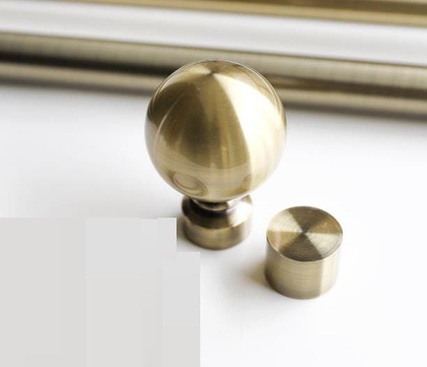 * Double Rods Curtain Pole /Rail Extendable rod 160-310cm Copper Color * Carousel 2