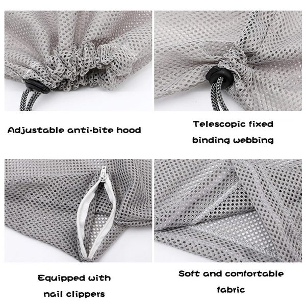 New Upgraded Mesh Cat Bath Bag Polyester Mesh Bag Bath Cat Adjustable Pet Nail C Carousel 5