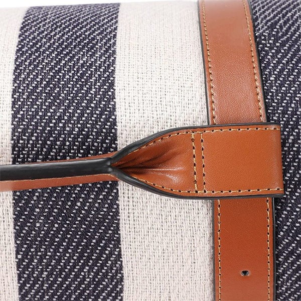 Portable 3-Layer Outdoor Picnic Blanket -Blue and white Stripe - 200 x 200CM Carousel 3