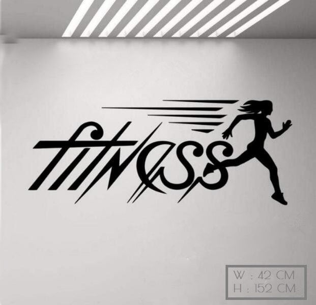 Fitness Club Removable Wall Stickers Fitness Room Wallpaper Wall Art Decal Gym Carousel 2