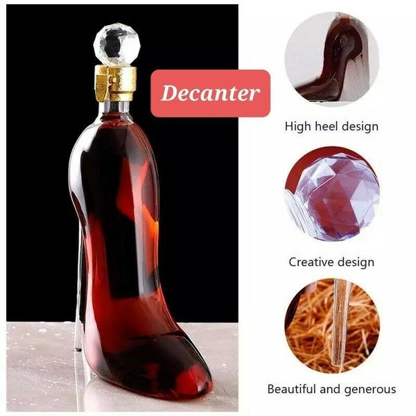 350ML Wine Whiskey Decanter Shoe High Heel Design NEW629957432526101117