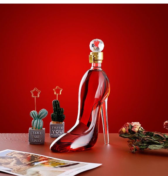 350ML Wine Whiskey Decanter Shoe High Heel Design NEW62995743252610114