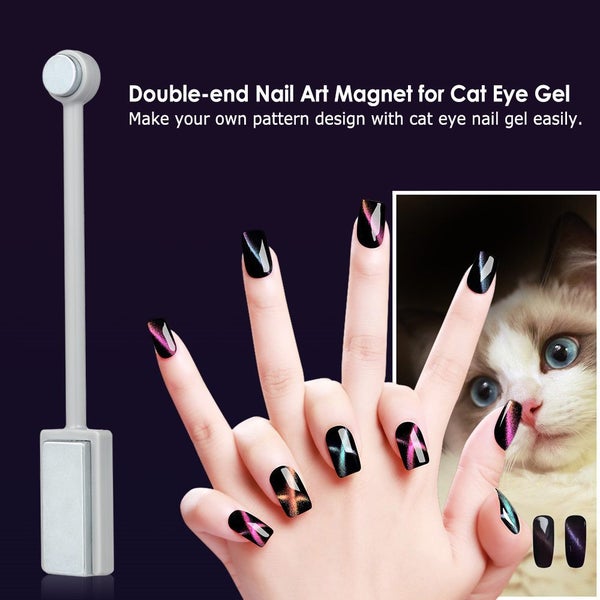 NEW Double-head Cat Eye Magnet Stick For 3D Magnetic Cat Eye Gel Nail Polish Carousel 1