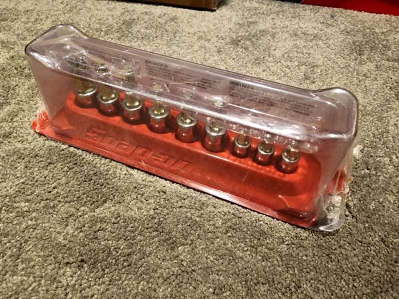 Snap-on 209EFTXBY 9 pc Combination Drive TORX Bit Socket Set Carousel 1