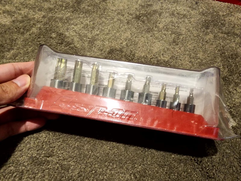 Snap-on 209EFTXBY 9 pc Combination Drive TORX Bit Socket Set Carousel 2