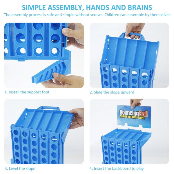 Bounce Balls Shots Game,Connect 4 Shots Game, Large Classic Board Go 4 Carousel 2