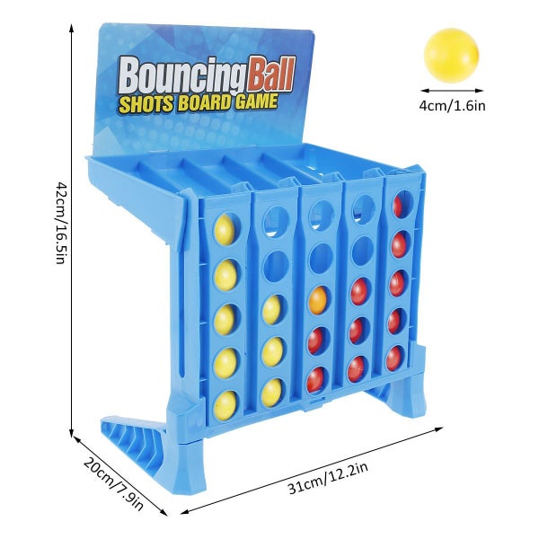 Bounce Balls Shots Game,Connect 4 Shots Game, Large Classic Board Go 4 Carousel 7