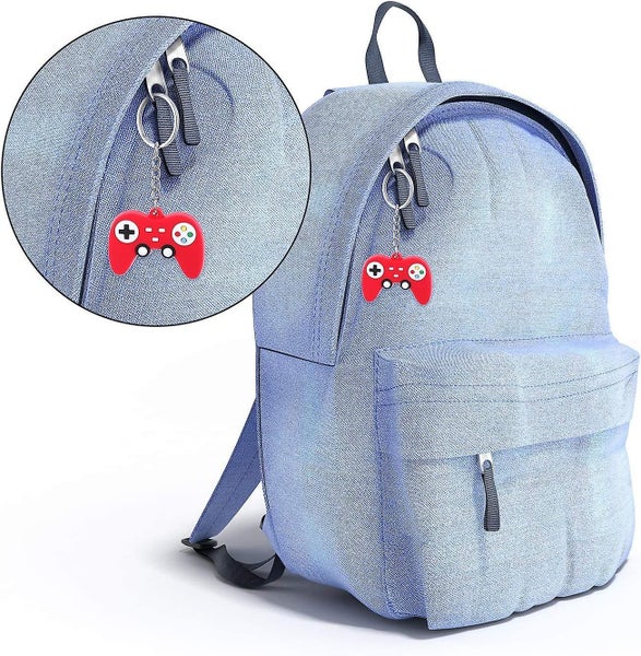 16 Pieces Video Game Controller Keychains Game Controller Handle Key Ring Pendan Carousel 4