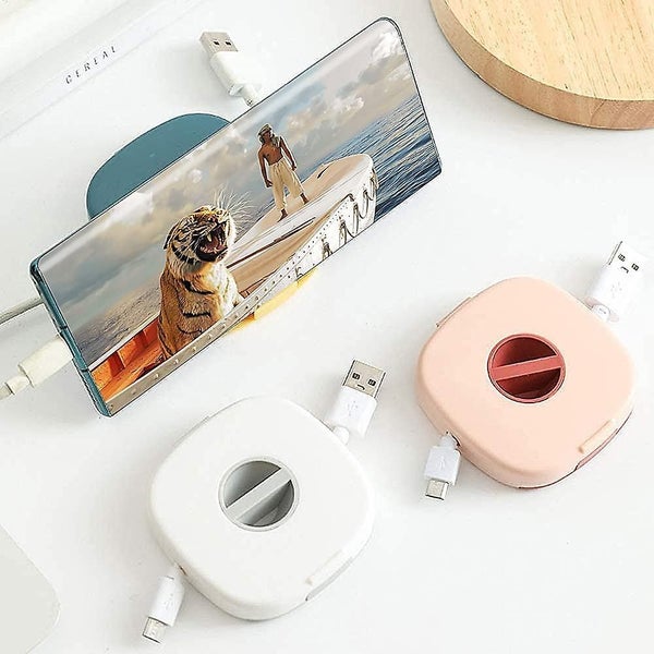 3pcs Cable Management Retractable Cord Organizer: 2-in-1 Cord Management Case Mo Carousel 2