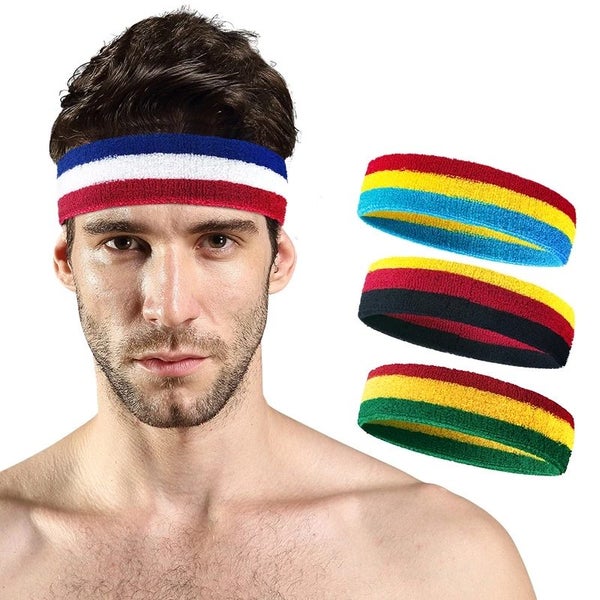 1PCS Fitness Running Cycling Sweatband Sweat Headband Men Women Carousel 2