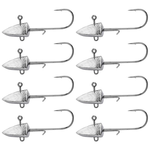 8pcs Dart Jighead Fishhooks 5g 7g Fishing Lure Hook Soft Lure Jig Carousel 1