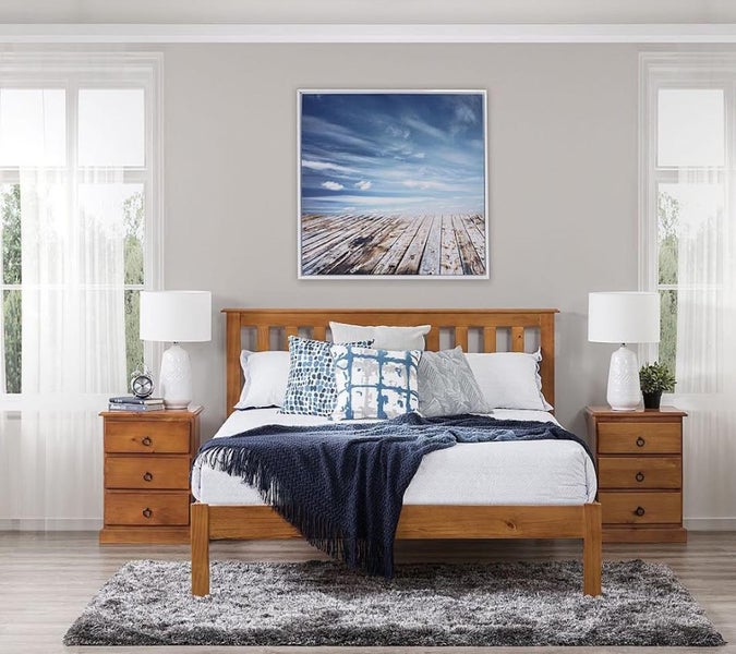 Classic Single Bed Warm Honey On Special (Clearance) Carousel 1