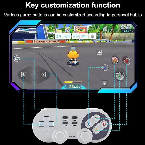 Wireless Bluetooth Controller With Joysticks Rumble Vibration Gamepad For Switch Carousel 4