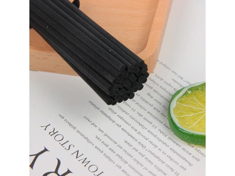 L20CM Dia3/4/5MM Home Air Freshener Aroma Oil Black Fiber Rods White Fragrance Carousel 1
