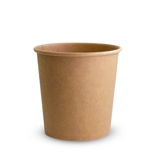 50 X Brown Kraft Paper Food Containers And Lids - Medium 26oz Carousel 2