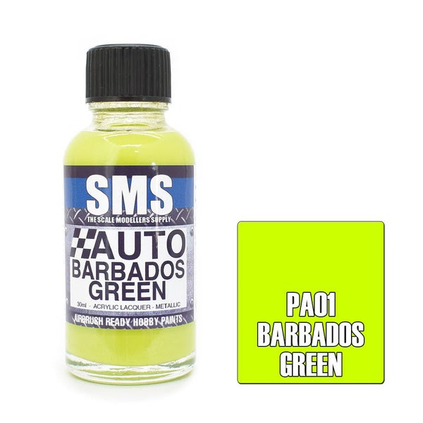 Airbrush Paint 30Ml Auto Colour Barbados Scale Modellers Supply64466003022979110