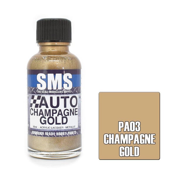 Airbrush Paint 30Ml Auto Colour Champagne Scale Modellers Supply62999153329409111