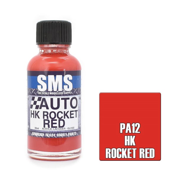 Airbrush Paint 30Ml Auto Hk Rocket Red Scale Modellers Supply Carousel 1